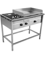 Plancha Churrasquera a Gas 50×70 cm con 2 Quemadores Cousiño