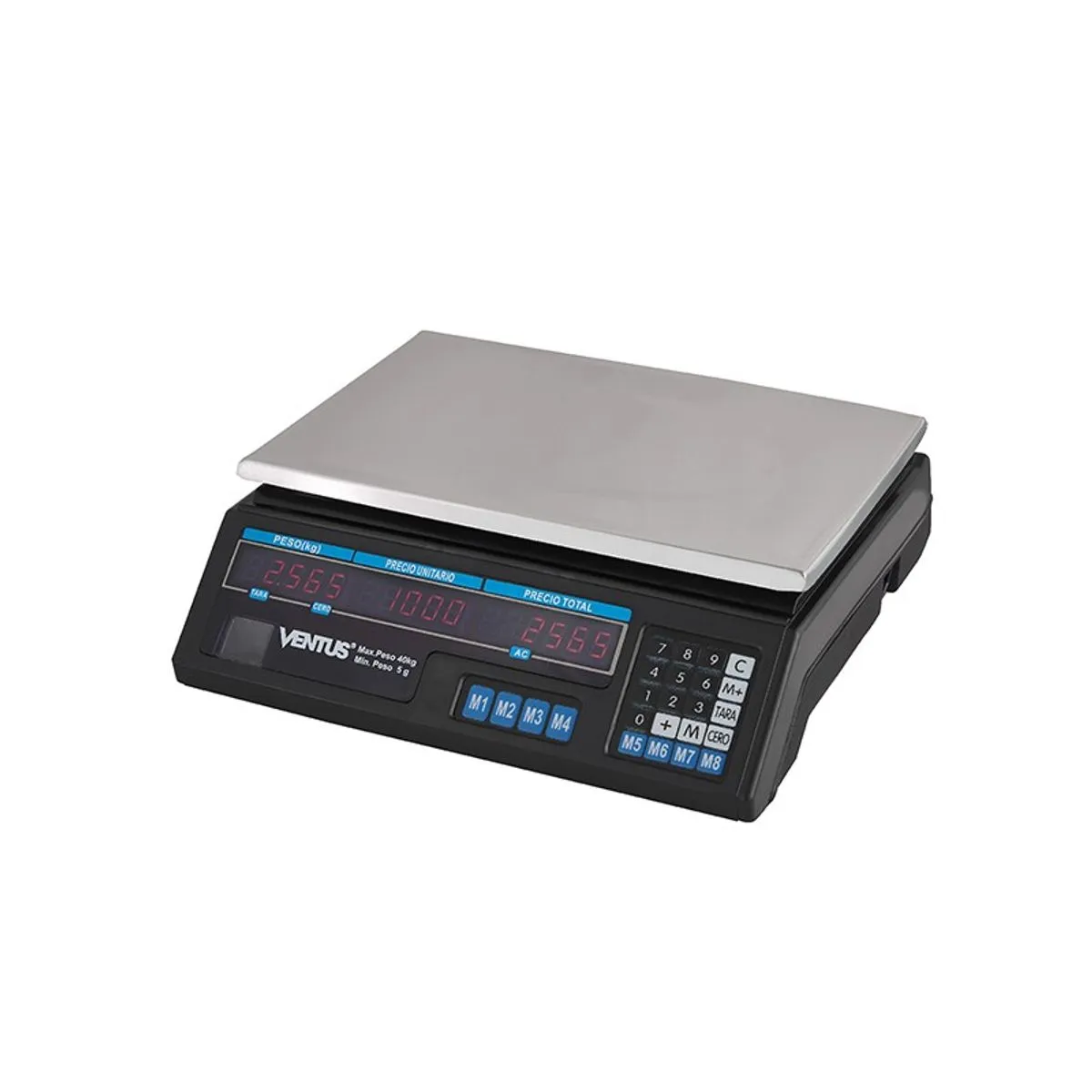 156542-1200-1200 BALANZA DIGITAL DE 40 KGS LED ROJO - Imagen 1