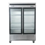 Refrigerador Vertical Industrial 1335 Litros 2 Puertas de Vidrio Acero Inoxidable Ventus VR2PS-1400V