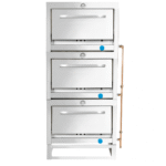 HORNO 3 CÁMARAS INOX. N°4 58X65 GLP - Imagen 2
