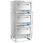 HORNO 3 CÁMARAS INOX. N°4 58X65 GLP