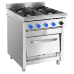 COCINA IND GAS 4 PLATOS A/INOX 50X50 GN - Imagen 3