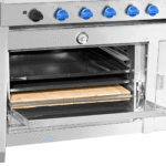 Cocina 6 platos 1 horno 58x65 acero inoxidable - Imagen 2