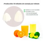 EXPRIMIDOR DE CÍTRICOS INOX, CÁM DE JUGOS ALUM - Imagen 3
