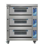 Horno de Piso a Gas 3 Cámaras Acero Inoxidable Ventus VHPG-3C