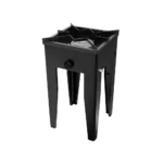 Anafe 1 plato alto 43x43 pletina color Negro