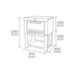 Horno Ind. 1 Camara Alta 65x65 GLP - Imagen 2