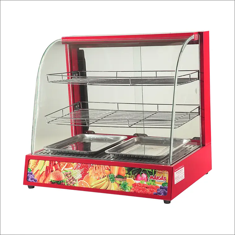 760 - 2026-06-08T142112.434 Exhibidor Curvo Mantenedor de Calor Rojo Maigas 6EH19 - Imagen 1