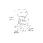 Batidora Industrial 40 Litros Sinmag 6EH3 - Imagen 2