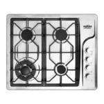 Encimera a Gas 4 Quemadores Acero Inoxidable Maigas Home HBS4505
