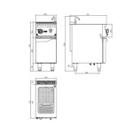 Cuece Pastas Industrial a Gas Maigas Mila 700 4 Canastillos 6E720 GLP / 6E720N GN - Imagen 2