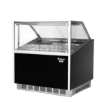 Vitrina para Helados 12 Cubas de 5 Litros Negra Maigas GESGN
