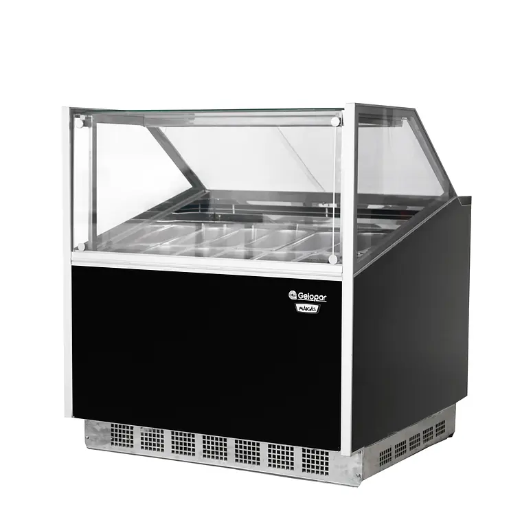 760 - 2026-06-25T180040.943 Vitrina para Helados 12 Cubas de 5 Litros Negra Maigas GESGN - Imagen 1