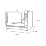 Horno Convector Digital Eléctrico Maigas TE05D 5 Bandejas 60 × 40 cm - Imagen 2