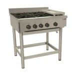 Anafe Industrial Maigas 4 Platos 30 × 30 cm con Churrasquera 6EA3 GLP / 6EA4 GN