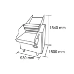 Sobadora Industrial Maigas 6EE12 Monofásica / 6EE13 Trifásica Rodillos de 60 cm - Imagen 2