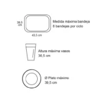 Lavavajillas Industrial Bajo Mesón Krupps C537-BT 50 x 50 cm – 720 Platos/Hora - Imagen 9