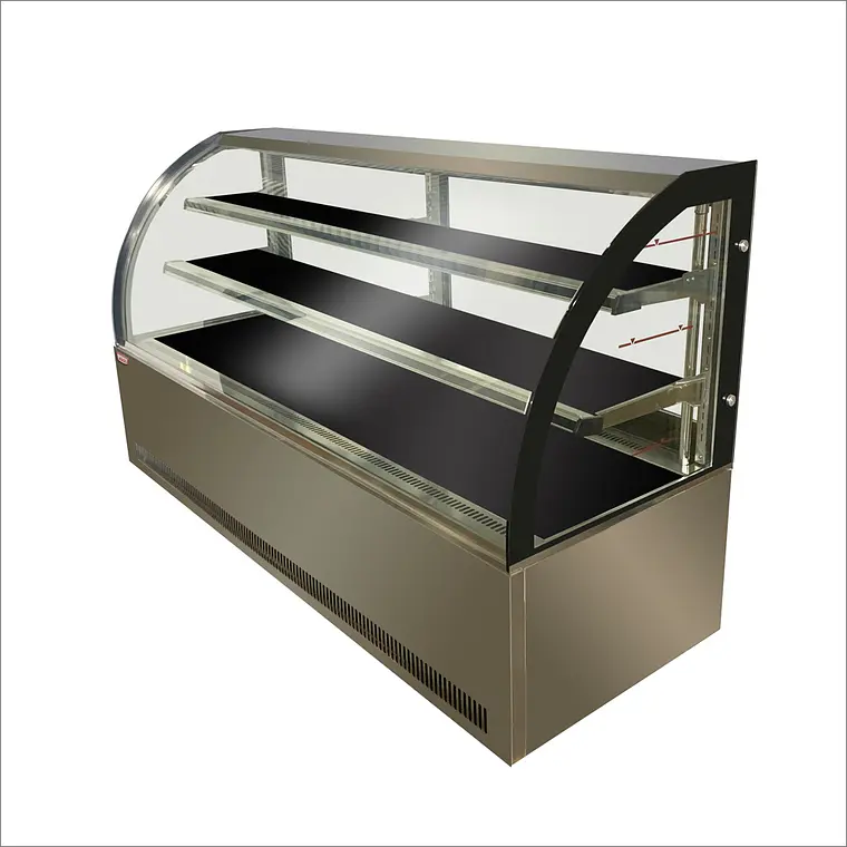 760 - 2026-06-asdasdasdasd08T141411.533 Vitrina pastelera curva 2000x750x1200mm - Imagen 1