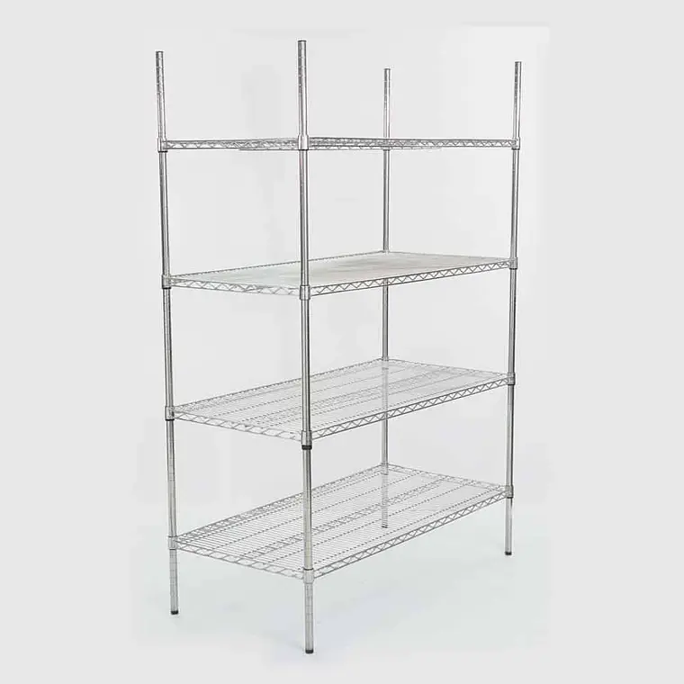 760 - 2026-07-02T170459.856 Estante de Acero Inoxidable 4 Niveles 120 × 60 × 180 cm Maigas 6EH73 - Imagen 1