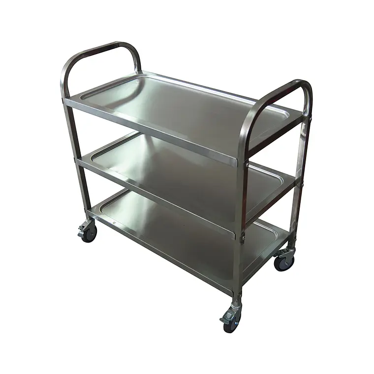 760 - 2026-07-02T171010.286 Carro Multiuso de Acero Inoxidable 3 Niveles 89 × 44 × 90 cm 6EIR1 - Imagen 1