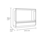 Vitrina Mural Refrigerada 1.943 Litros Maigas GST24G - Imagen 2