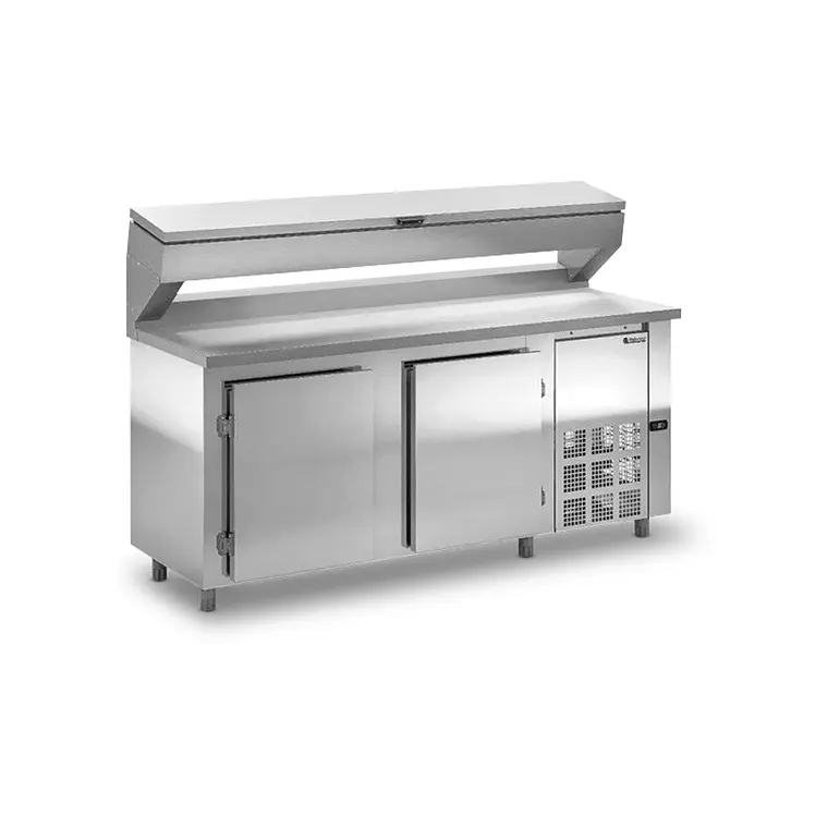 760 - 2026-07-02T171603.724 Mesón Refrigerado para Preparación de Pizza 200 cm Maigas Gelopar GBPZ200 - Imagen 1