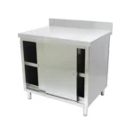 Mesón Mural Cerrado Acero Inoxidable 90 cm con 2 Puertas Correderas Maigas 6EDR20