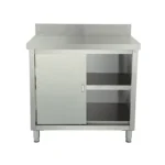 Mesón Mural Cerrado Acero Inoxidable 90 cm con 2 Puertas Correderas Maigas 6EDR20 - Imagen 4