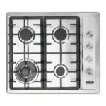 Encimera a Gas 4 Quemadores Acero Inoxidable Maigas Home HBS4523