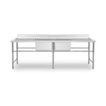 Lavafondo 2 Tazas 2 Secadores Maigas 6EDR10-1 250x60x85 cm Acero Inoxidable