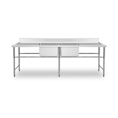 Lavafondo 2 Tazas 2 Secadores Maigas 6EDR10-1 250x60x85 cm Acero Inoxidable