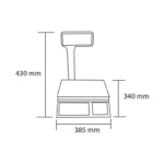 Balanza Electronica 30 KG. Visor lateral - Imagen 2