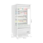 Expositor Mural Refrigerado 900 mm Negro Maigas GST90N - Imagen 2