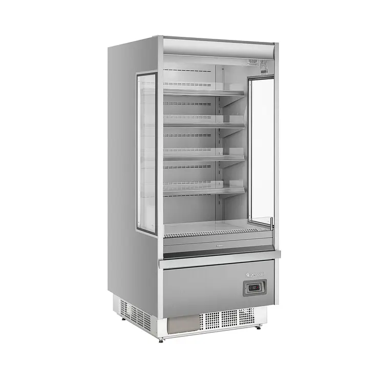 760 (7sssss6) Vitrina Mural Refrigerada Expositora 900 mm Gris Maigas GST90G - Imagen 1