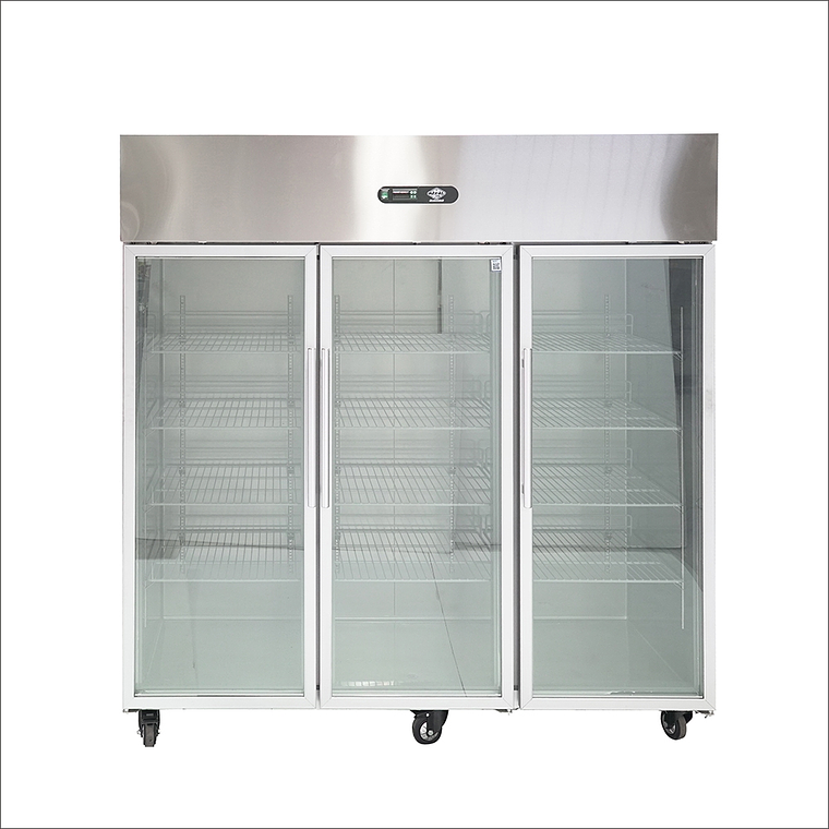 760sdsd (1) Refrigerador A.I. 3 puertas de vidrio 1500 lt - Imagen 1