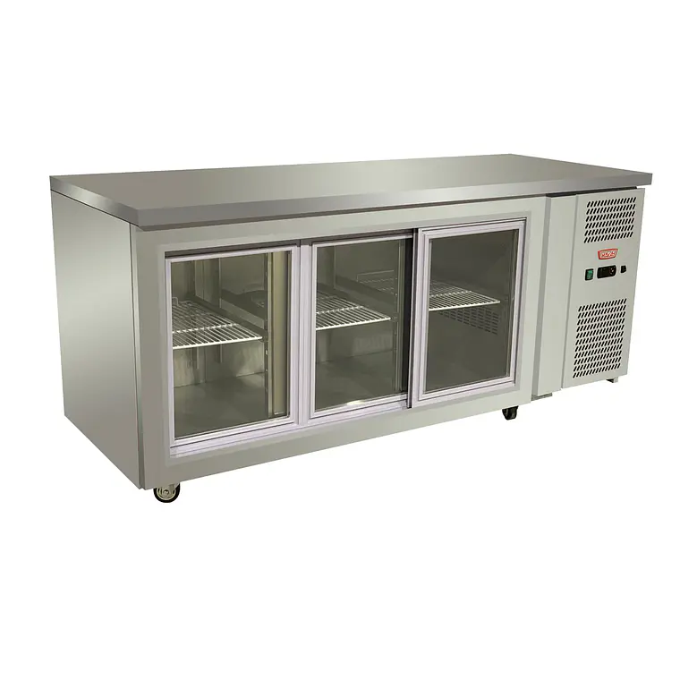 760ss (33) MESON BAJO REFRIGERADO 3 P. VIDRO / CORR. - Imagen 1