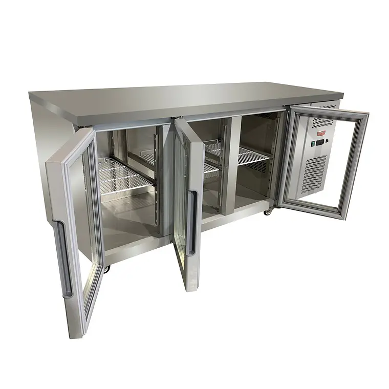 7sss60 (34) MESON BAJO REFRIGERADO 3 P. VIDRO / ABAT. - Imagen 1