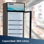 Visicooler 1 Puerta de Vidrio 360 Litros Ventus LG-360LED - Imagen 3
