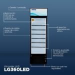 Visicooler 1 Puerta de Vidrio 360 Litros Ventus LG-360LED - Imagen 7
