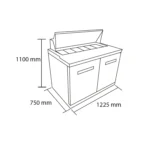 Mesa de preparacion pizzas 335 lts. - Imagen 3