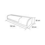 Vitrina de sushi 1520x420x300mm - Imagen 4