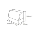 Vitrina sobremesa 900x570x730 mm. - Imagen 3