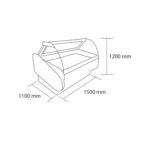 Vitrina rotisera 1500 mm. 520 LT. - Imagen 2