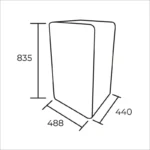 FRIGOBAR RETRO 93 LT. ROJO - Imagen 4