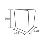 FRIGOBAR RETRO 47 LT. NEGRO - Imagen 3