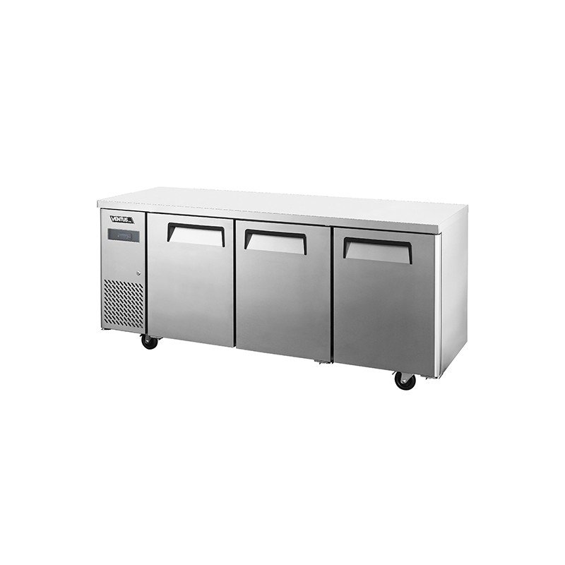 Meson-Freezer-VMF3PS-480 Mesón Freezer 3 Puertas 380 Litros Acero Inoxidable Ventus VMF3PS-480 - Imagen 1