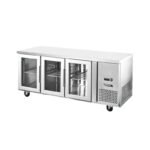 Mesón Refrigerado 3 Puertas de Vidrio 420 Litros Ventus VMR3PS-420V