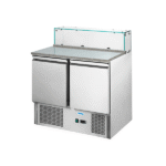 Mesón Saladette Refrigerado 2 Puertas 5 GN 1/6 Ventus VMRSL-390 BENEFIT