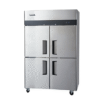 REFRIGERADOR 2 CUERPOS 4 MEDIAS PTAS ACERO INOX. 900 LTS