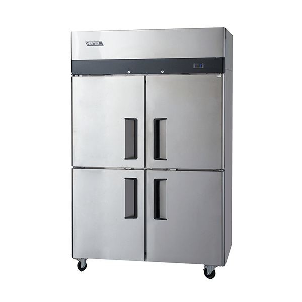 Refrigerador-Industrial-VR4PS-1000-Ventus REFRIGERADOR 2 CUERPOS 4 MEDIAS PTAS ACERO INOX. 900 LTS - Imagen 1